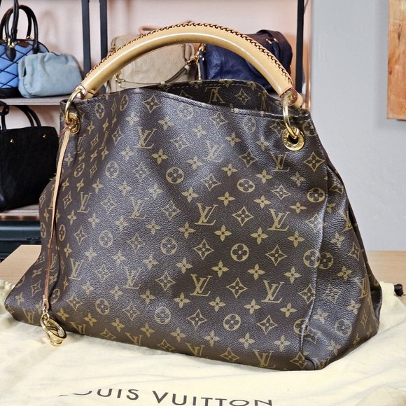 LOUIS VUITTON ARTSY MM Authentic Monogram Tote Hobo LV Bag Shoulder Authentic LV - Picture 1 of 16
